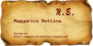 Magyarics Bettina névjegykártya