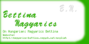 bettina magyarics business card